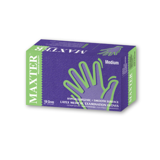 [04-012-78] Gants Latex avec poudre - Medium MAXTER