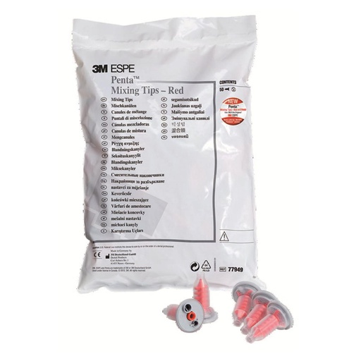 [72-231-59] CANULES MELANGE ROUGES PENTAMIX 77949 (50)  3MESPE